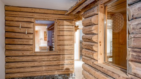 Pictures & Impressions • Der Grubacher: Hotel in Gerlos Sauna in wooden cabins in the wellness area